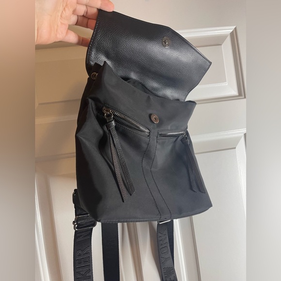 Botkier New York Trigger Nylon/Leather Mini Backpack Color Black - Picture 4 of 8